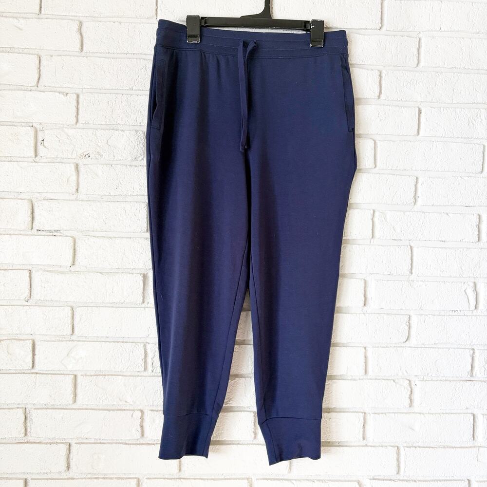 Fabletics Cloud Jersey Jogger Navy Women's XL Pull On Athletic Training Workout